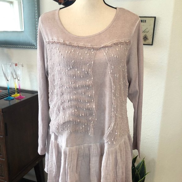 Simply Couture Light Pink Polyester Dress - Picture 2 of 5